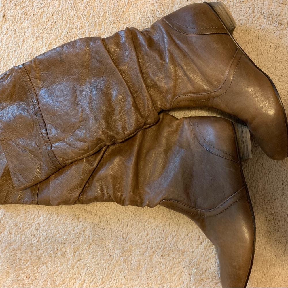 Steve Madden leather knee high boots